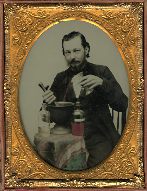 Anonymous - Photographer or Chemist Mixing Chemicals