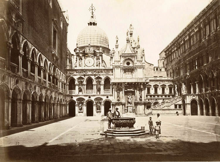 View of the Court of the Doges' Palace, Venice, Italy
