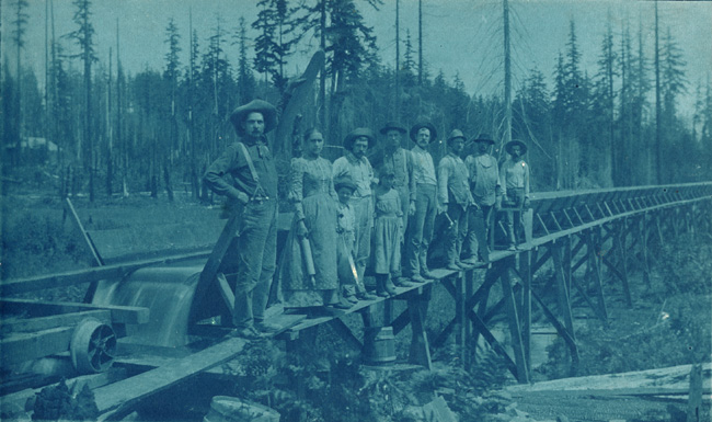 Anonymous - Flume Being Built from Newakum River to Chehalis