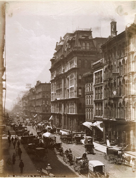 Anonymous - Washington Street from Wabash Ave., Chicago/Niagra Falls