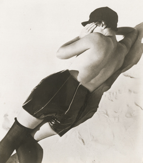 Nude Woman in a Leather Pantaloons