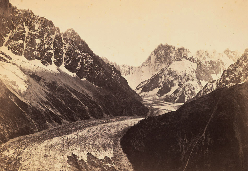 Bisson Freres - Mer de Glace vue de la Flegere et Chateau de Chillon