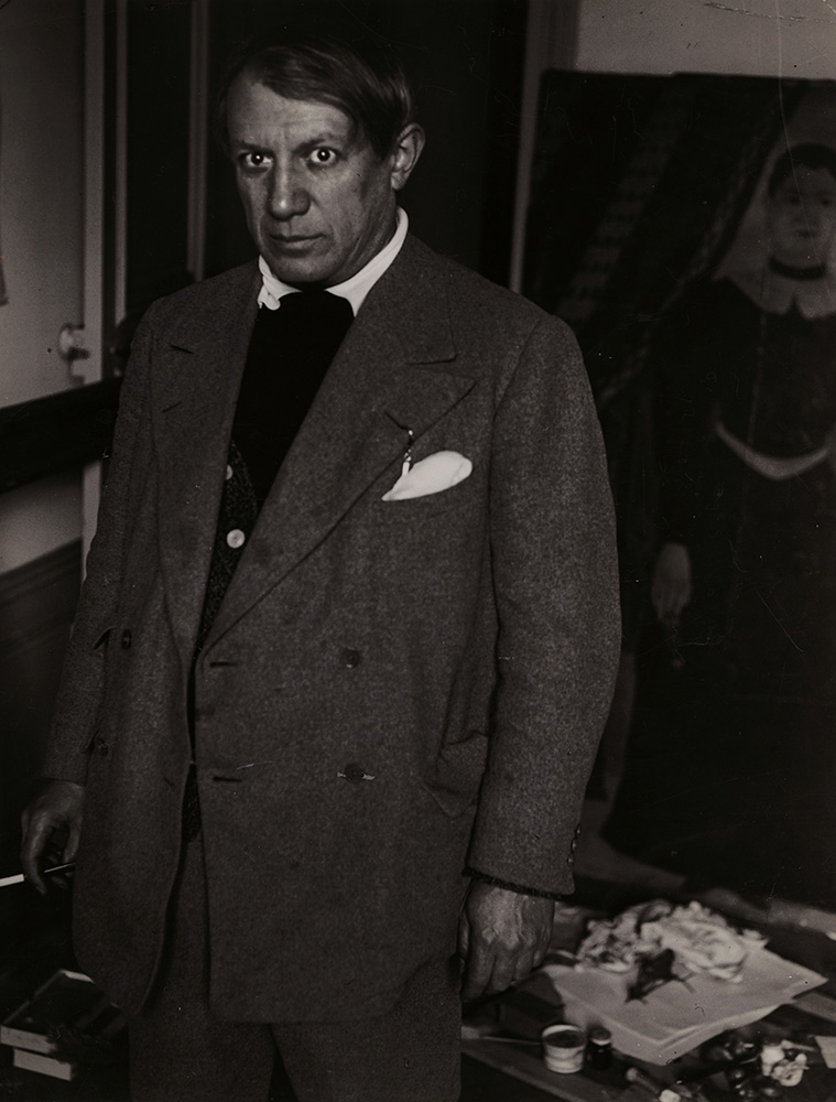Brassai (Gyula Halasz) - Portrait of Picasso in His Studio at 23 rue de La Boëtie, Paris Brassai (Gyula Halasz) - Portrait of Picasso in His Studio at 23 rue de La Boëtie, Paris