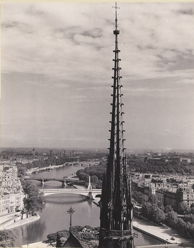 Albert Monier - View of Paris and the Seine from the Top of Saint Chapelle Albert Monier - View of Paris and the Seine from the Top of Saint Chapelle
