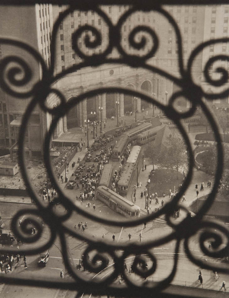 Margaret Bourke-White - Public Square, Terminal Tower, Cleveland Margaret Bourke-White - Public Square, Terminal Tower, Cleveland
