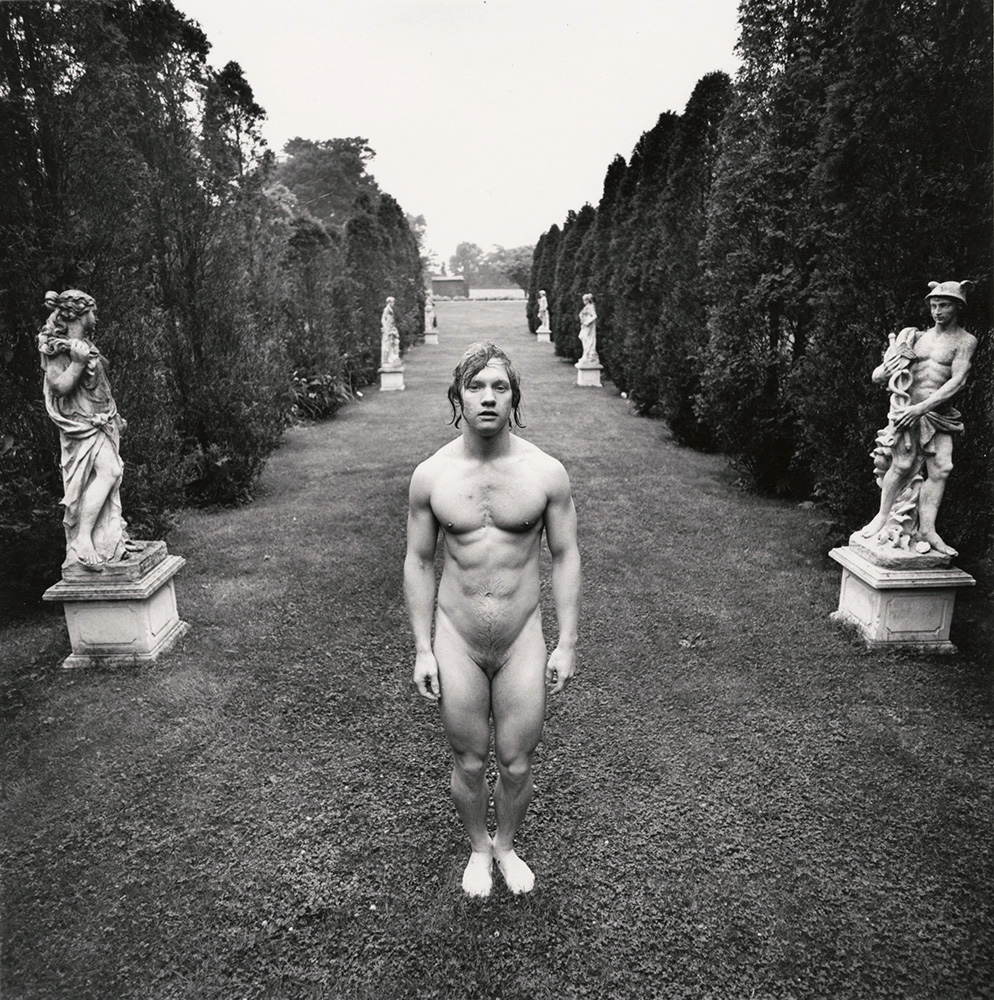 Arthur Tress - Hermaphrodite behind Venus and Mercury, East Hampton, NY