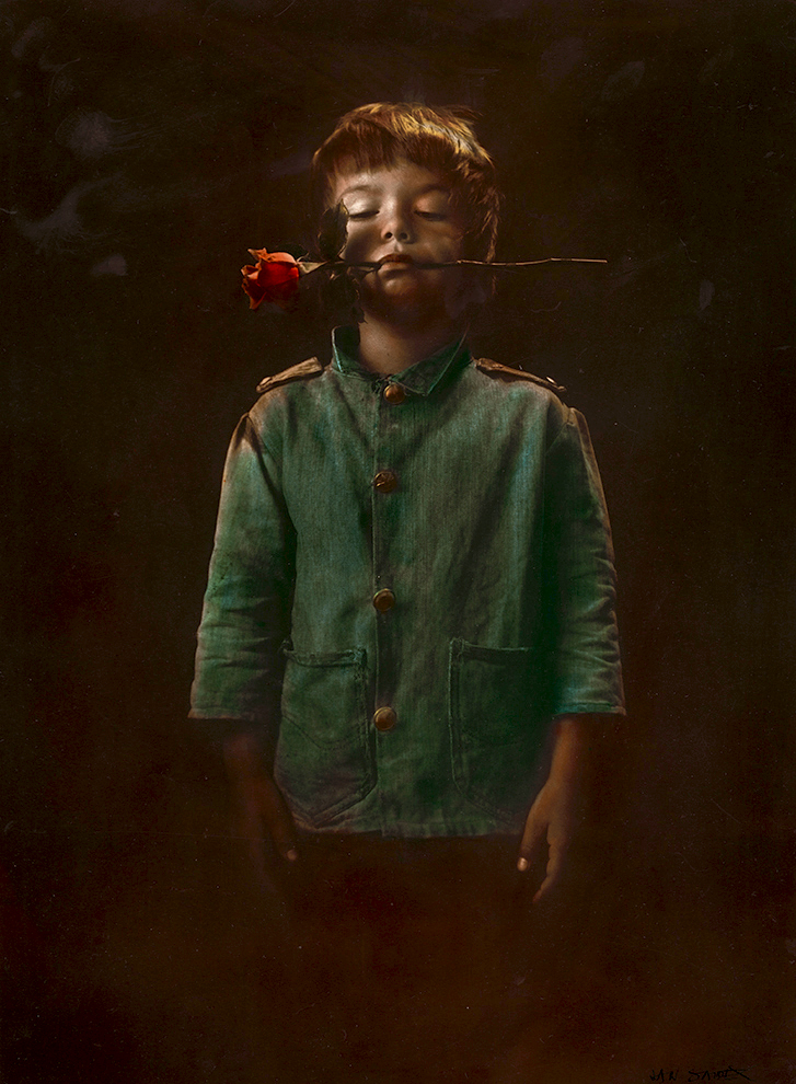 Jan Saudek - Samuel (Boy with Rose) Jan Saudek - Samuel (Boy with Rose)