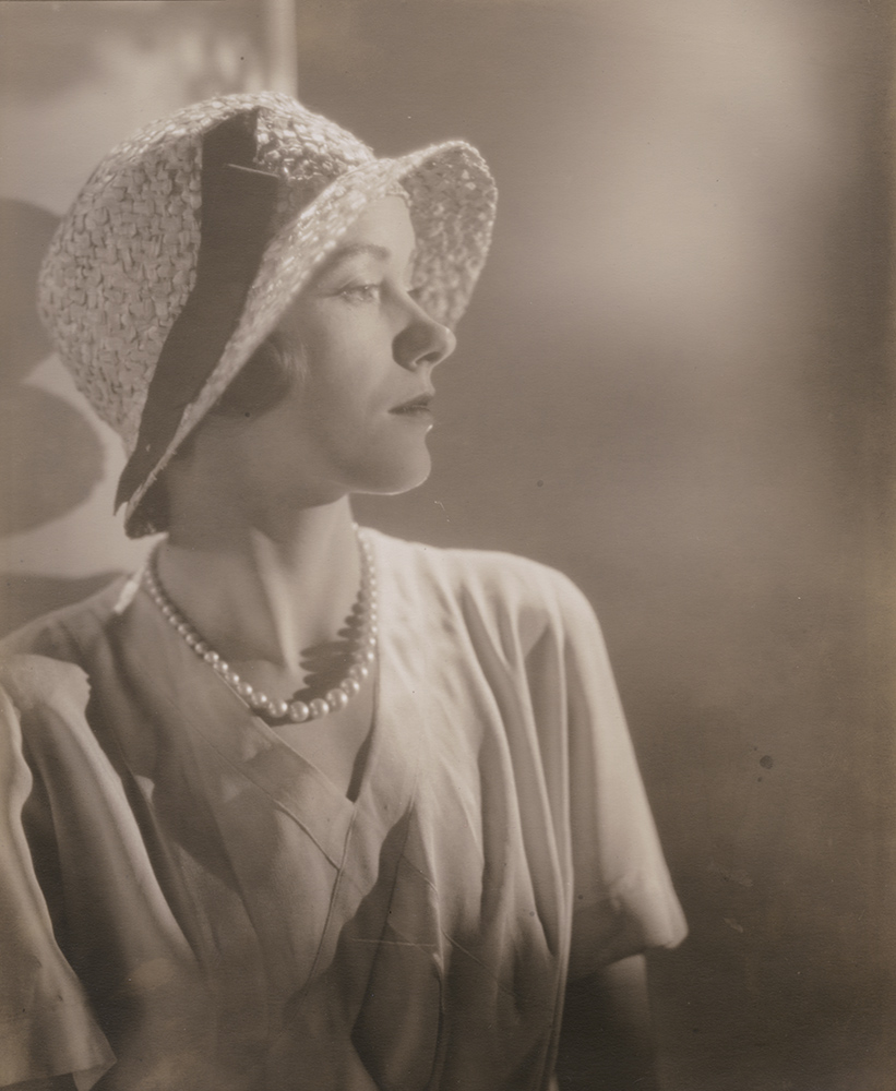 Woman with Pearls and Hat