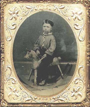 Anonymous - Boy on a Hobby Horse, Holding a Riding Crop