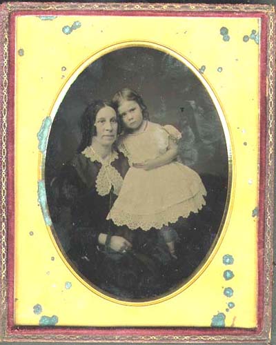 Anonymous - Portrait of Mother and Child in Lace Finery