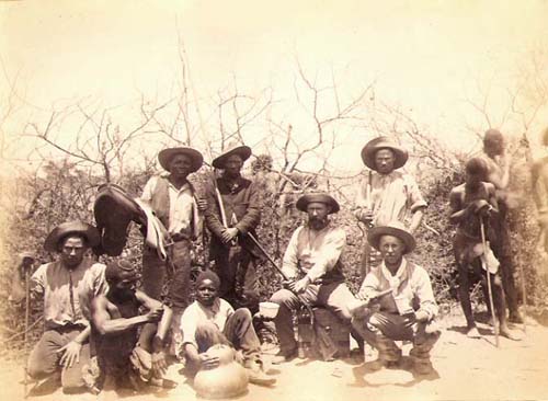 Camp Men with Their Prize Possessions, South Africa