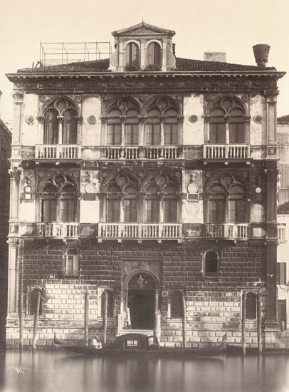 Carlo Naya - Covered Gondola in Front of Palazzo Carrer Spinelli, Venice