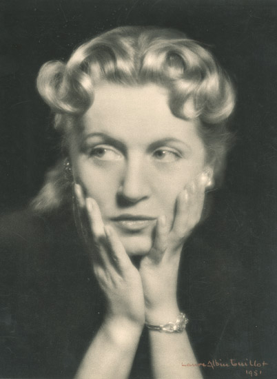 Laure Albin-Guillot - Portrait of French Actress Danielle Darrieux Laure Albin-Guillot - Portrait of French Actress Danielle Darrieux