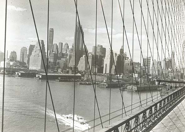 Lower New York and the Brooklyn Bridge