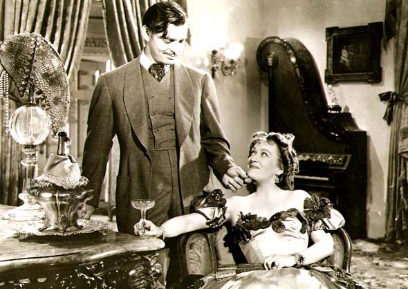 Clark Gable and Ona Munson in Gone with the Wind