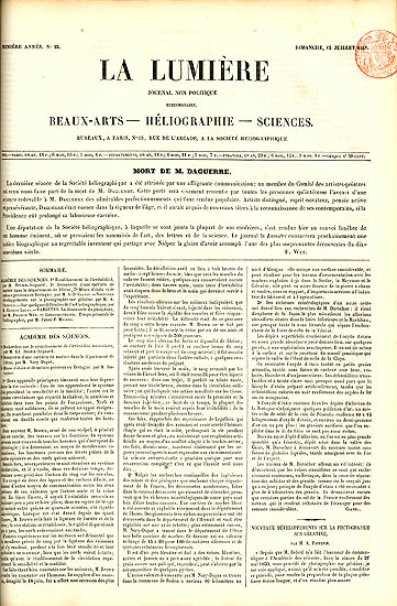 Anonymous - Collection du Journal La Lumiere, the Rare First Volume Anonymous - Collection du Journal La Lumiere, the Rare First Volume