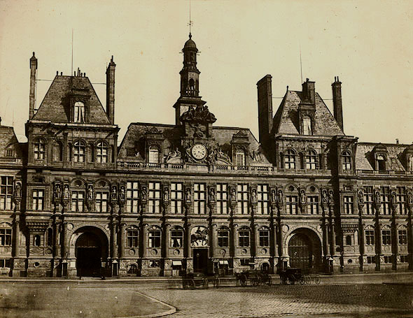 Edouard Baldus - Hotel de Ville, Paris, France