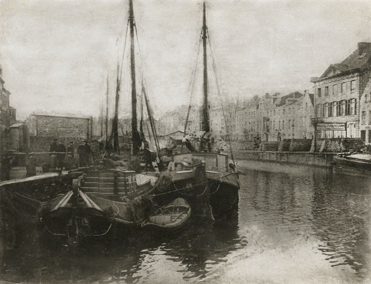 Geerts - Boats in Harbor, Belgium Geerts - Boats in Harbor, Belgium