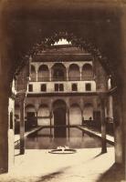 Alphonse De Launay - View of the Alhambra, Great Courtyard in Front of Ambassador