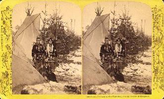H. H. Bennett - Sioux Indians at the St. Paul Ice Carnival