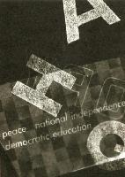 Lois Field - Peace National Independence Democratic Education (Photogram)