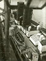 Geza Vandor - Deck of Steamship from above