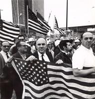 Arthur Tress - Hard Hat Construction and Office Workers Parade for America Day, Albany, NY