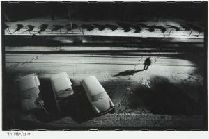 Jiri Hanke - "Views from the Window of My Flat" (Three Cars in Snow)