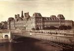 Edouard Baldus - Old Hotel de Ville from the Pont d'Arcole