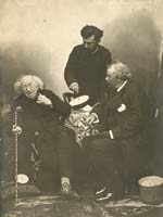 Paul Nadar - Four Photographs from the Interview between Chevreul and Nadar on Chevreul 100 Birthday