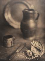 Eug�ne Lemaire - Still Life with Bread, Knife, Mug, Plate and Pitcher