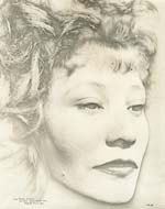 Raoul Ubac - Solarized Portrait of Aqui, Ubac's Wife