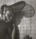 Denise Bellon - African Woman with Headdress with Coins