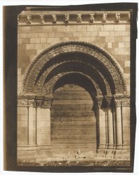 Gustave Le Gray and Mestral - Portail, fa�ade Ouest, �glise Saint Pierre,  Ch�teauneuf-sur-Charente (Charente)