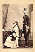 J.E. Edwards - Portrait of a Soldier and His Wife