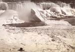 George Barker (attributed to) - Frozen Niagara Falls from the Canadian Side with Camera