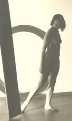 Heda Benakova-Fantlova - Nude Woman with Circle and Plank