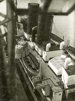 Geza Vandor - Deck of Steamship from above Geza Vandor - Deck of Steamship from above