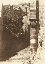 Auguste Salzmann - Jerusalem, Sainte Sepulchre, Colonne du Parvis Auguste Salzmann - Jerusalem, Sainte Sepulchre, Colonne du Parvis