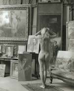 Jeanloup Sieff - Nu Pompier (Pretentious Nude with Self Portrait)