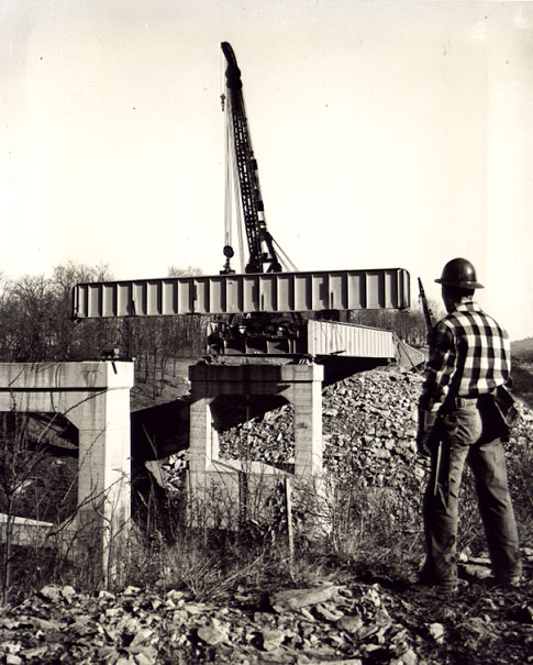 Associated Photographers - Progress in Flood Control Near Saltsburg, Pennsylvania