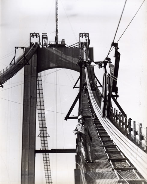 Anonymous (American) - Construction of the Delaware Memorial Bridge Anonymous (American) - Construction of the Delaware Memorial Bridge