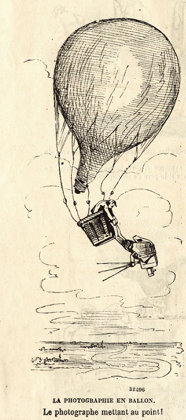 Anonymous, French - Photography in a Balloon. The Photographer Focusing! Anonymous, French - Photography in a Balloon. The Photographer Focusing!