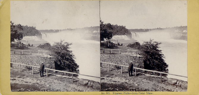 Photographers at Niagara Falls. Three Stereoscopic Views