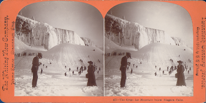 Photographers at Niagara Falls. Three Stereoscopic Views