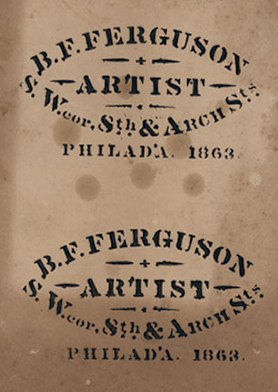 Benjamin F.  Ferguson - Full Plate Hand-Colored Ivorytype of a Young Girl