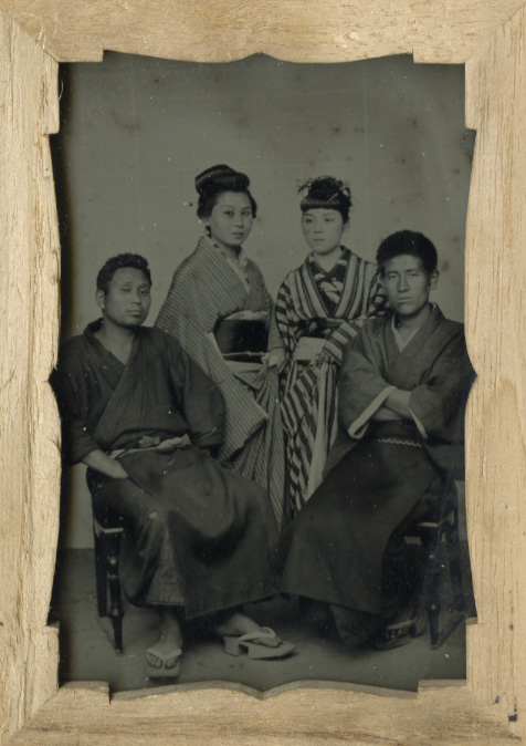 Anonymous, Japanese - Studio Portrait of Two Couples