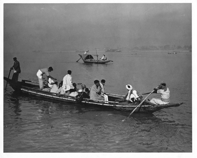 Ferry on Brahmaputra River, Assam, India