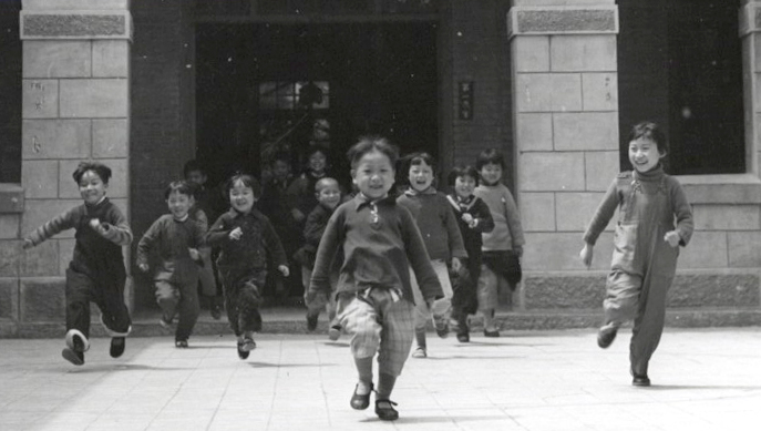 Kids Getting Out of School, China