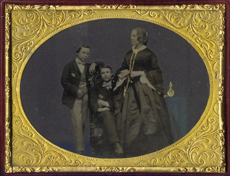 Anonymous, English - Family Portrait (Mother with Two Sons) Anonymous, English - Family Portrait (Mother with Two Sons)